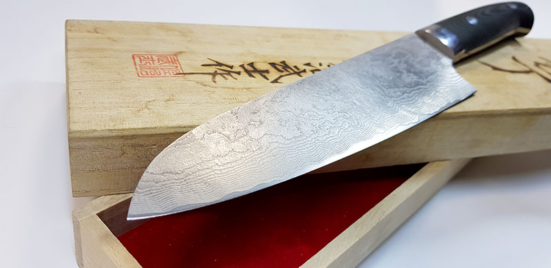заточка японского кухонного ножа
